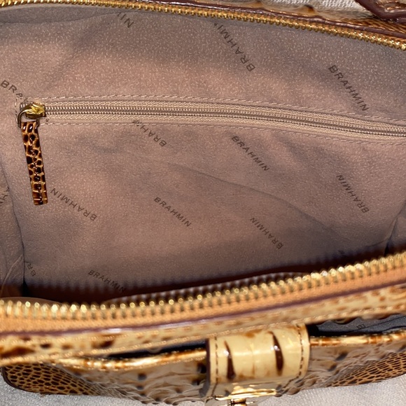 *SOLD*BRAHMIN Evie Toasted Melbourne Croc Embossed - Picture 13 of 15